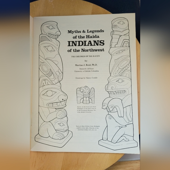 VTG 1988 Trade PB Myths and Legends of Haida Indians of the Northwest - Picture 4 of 5